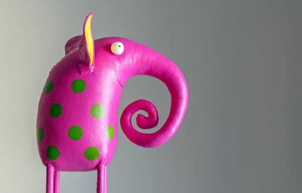 Handmade Big Pink Elephant Interior Sculpture, Home Decoration - Image 6