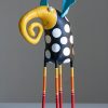 Handmade Yellow Elephant Interior Sculpture Art for Home