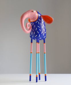 Elephant Sculpture Hugo Whimsical Art Object for Home Decor