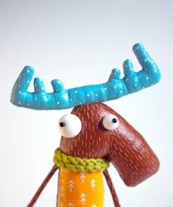 Albert the moose Collectible Handcrafted interior toy