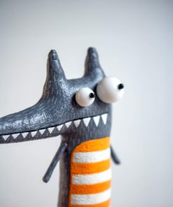 Matthew the wolf Collectible Handcrafted interior toy