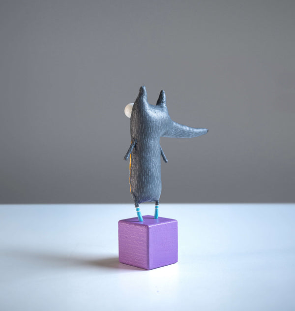Matthew the wolf Collectible Handcrafted interior toy - Image 2