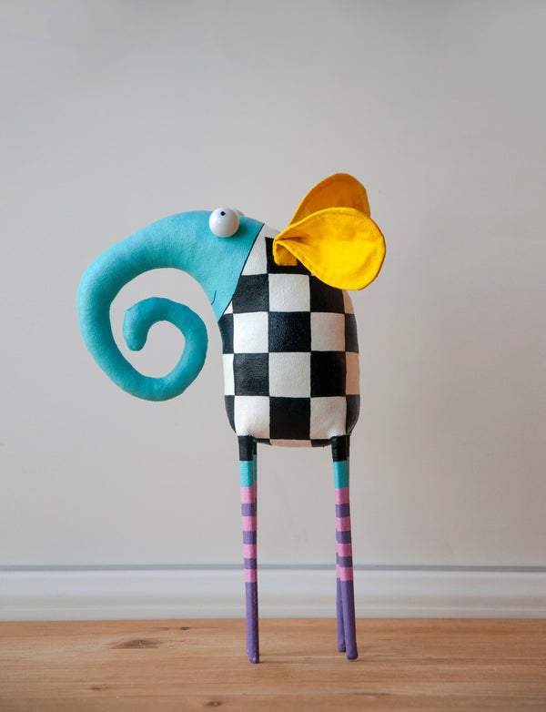 Handmade Chess Elephant Interior Sculpture - Image 2