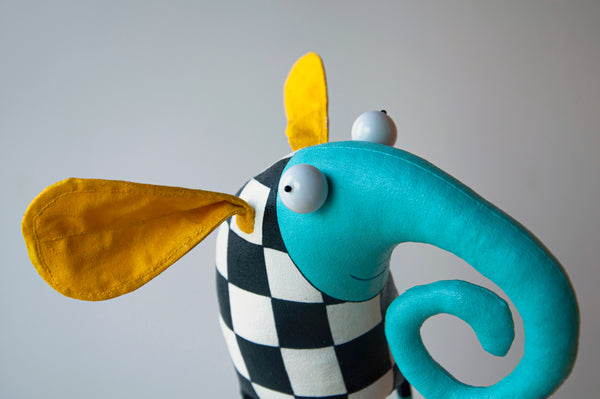 Handmade Chess Elephant Interior Sculpture - Image 3