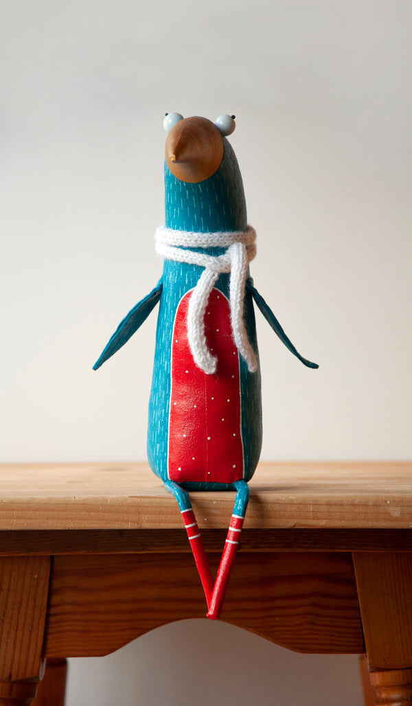 Handmade Dreaming Seagull Bird Interior Sculpture - Image 2