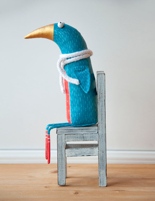 Handmade Dreaming Seagull Bird Interior Sculpture - Image 3
