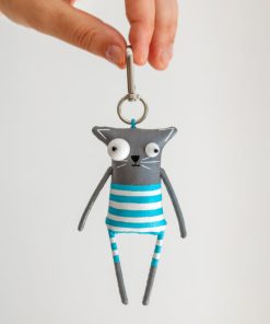 Sea Cat Bag Charm Handmade Funny Cat Accessory for Bags Waistbands Backpacks