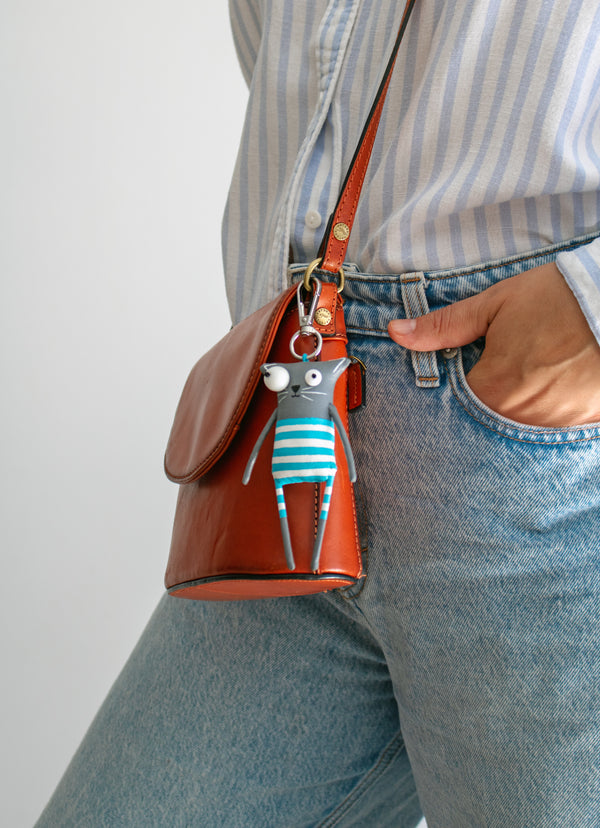 Sea Cat Bag Charm Handmade Funny Cat Accessory for Bags Waistbands Backpacks - Image 3