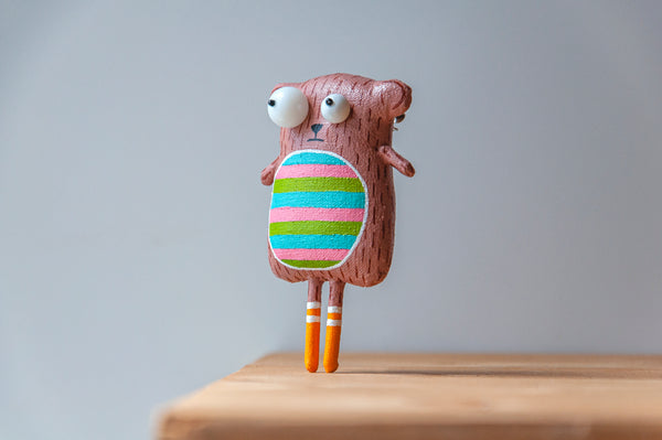 Handmade Little Bear Brooch - Image 2