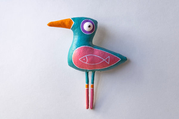 Handmade Seagull, Bird - Brooch - Image 2