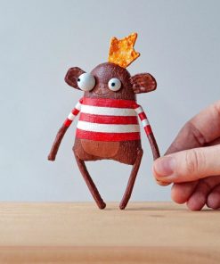 Handmade Monkey Queen Brooch