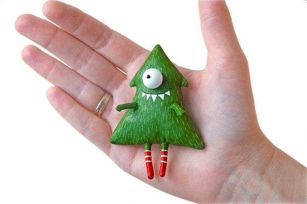 Handmade Christmas Tree Brooch