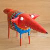 Handmade Interior Sculpture Well-Fed Fox