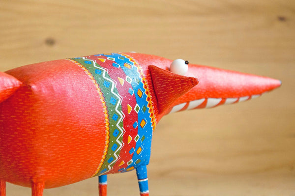 Handmade Interior Sculpture Well-Fed Fox - Image 3