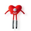 Handmade Plush Heart in the Knitted Socks